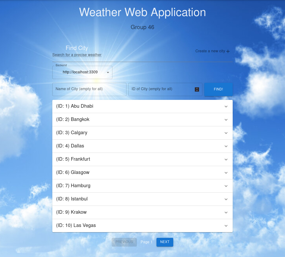 Weather Forecast
